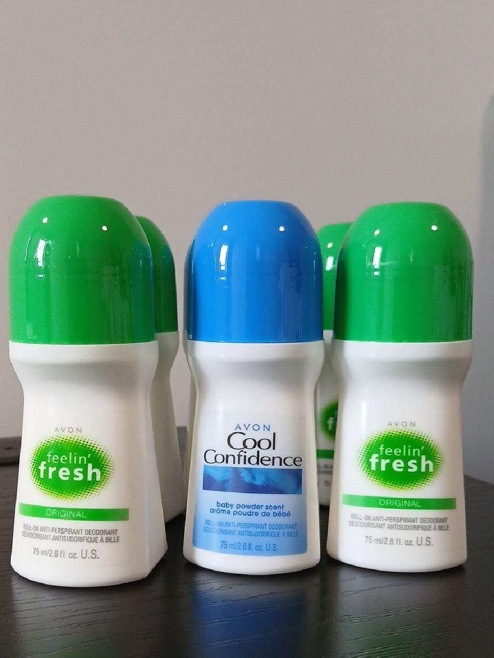6 PACK💗AVON Anti-Perspirant Deodorant Feelin Fresh Cool Confidence